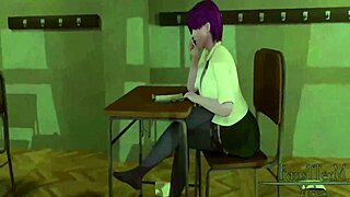 scene#2 for Videoer: Raven in some rather risqué animated action after...