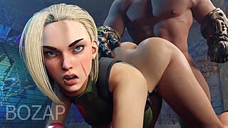 Сцена#4 za video: Cammy in action in a 3D compilation of sorts