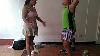 Сцена#5 для видео: Private lessons with a seductive gym instructor: A...