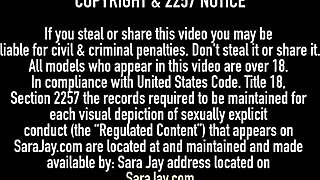 Pemandangan#1 untuk video: Seductive Sara Jay dominates with strapon and big ...