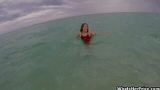 ฉาก#2 สำหรับวิดีโอ: POV view of a public beach restroom encounter with...