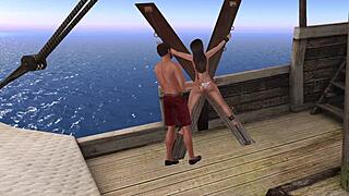 Σκηνή#3 για βίντεο: Jess at Surrender Cove in Second Life BDSM scene