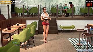Scenă#2 pentru Clip: Interactive 3D game with a busty teacher and POV a...