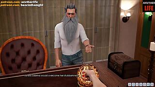 Scenă#7 pentru Clip: Interactive 3D game with a busty teacher and POV a...