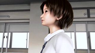 シーン#2 ビデオの: Erotic 3D encounter between a lustful college stud...